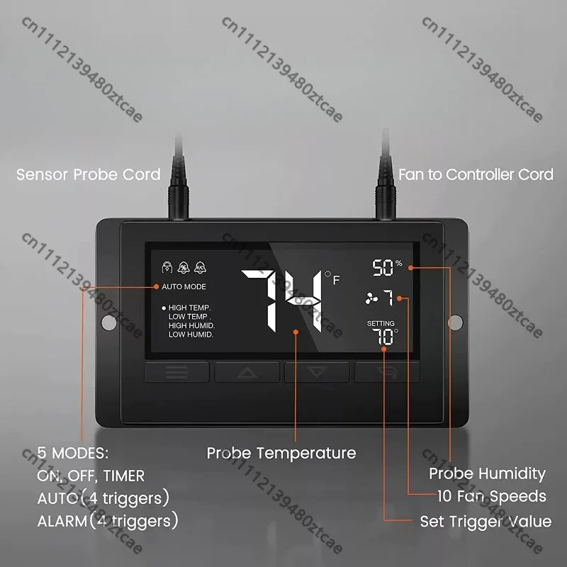 Household Certified Ventilation Duct Fan With Carbon Canister Filter Set, Air Purifying Inline Duct Ventilator Filter Kit