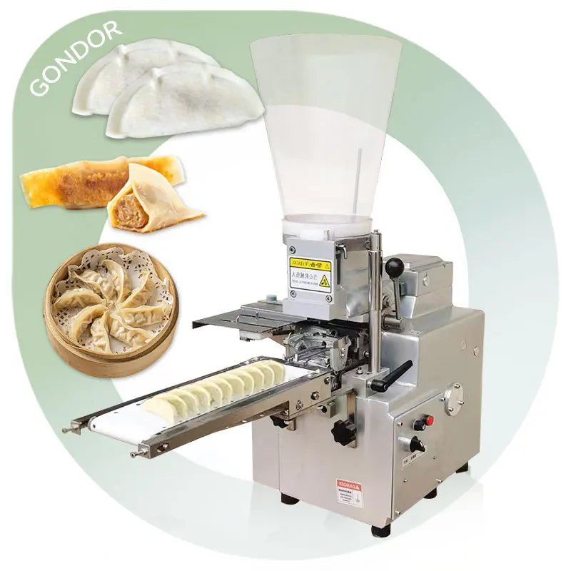 Máquina automática para hacer rollitos primavera fritos, empanadillas y gyozas japonesas
