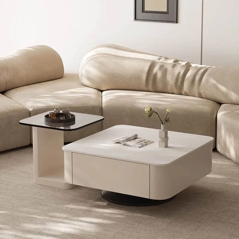 

Square Design Coffee Tables Space Saving Italian Trendy Coffee Household Tea Table Mesa De Centro Sala Living Room Furniture