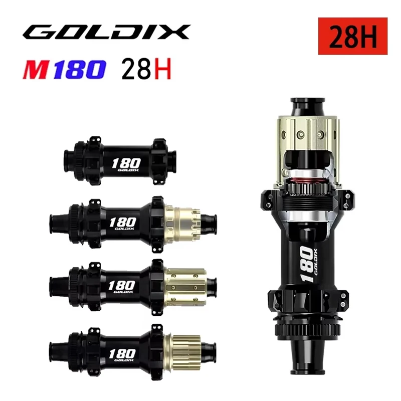 

GOLDIX M180 HG/MS/XD Boost Mountain Bike Hub - 52T EXP Ratchet Central Lock 28H 11/12 Speed Bicycle Accessories
