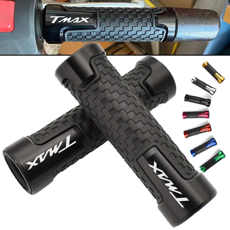 For YAMAHA TMAX530 TMAX560 T-MAX Tmax 530 560 500 Motorcycle Handlebar Grip Comfort CNC aluminum Rubber Hand Thruster Grips