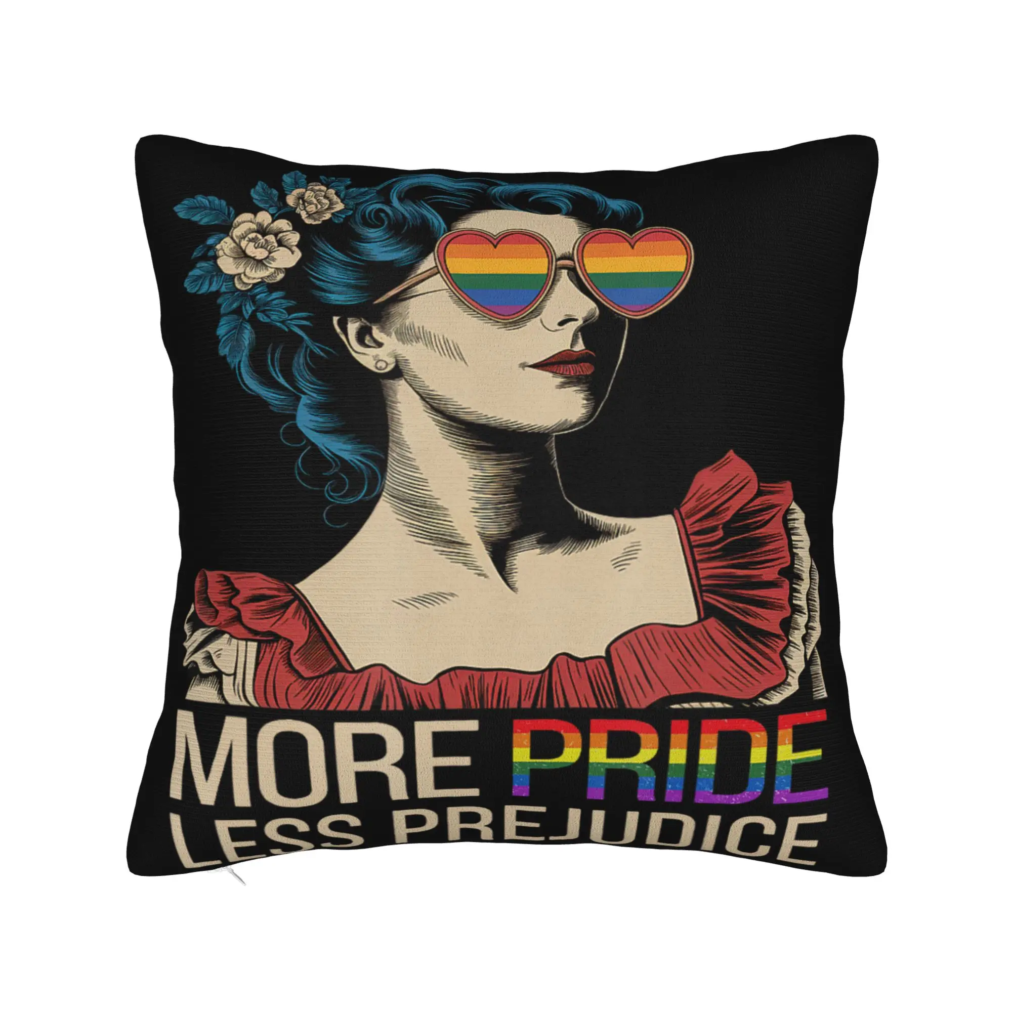 Decorative Pillow Covers More Pride Less Prejudice  Stuff Car  Pillow Case Cover Square Multi-Size