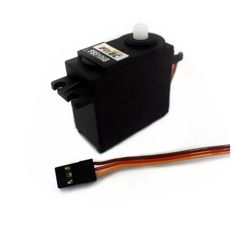 FS5106R Standard Analog 6kg Servo Motor 360 Degree Rotation Plastic Gear for RC Robot & Car Toys Remote Control Toy