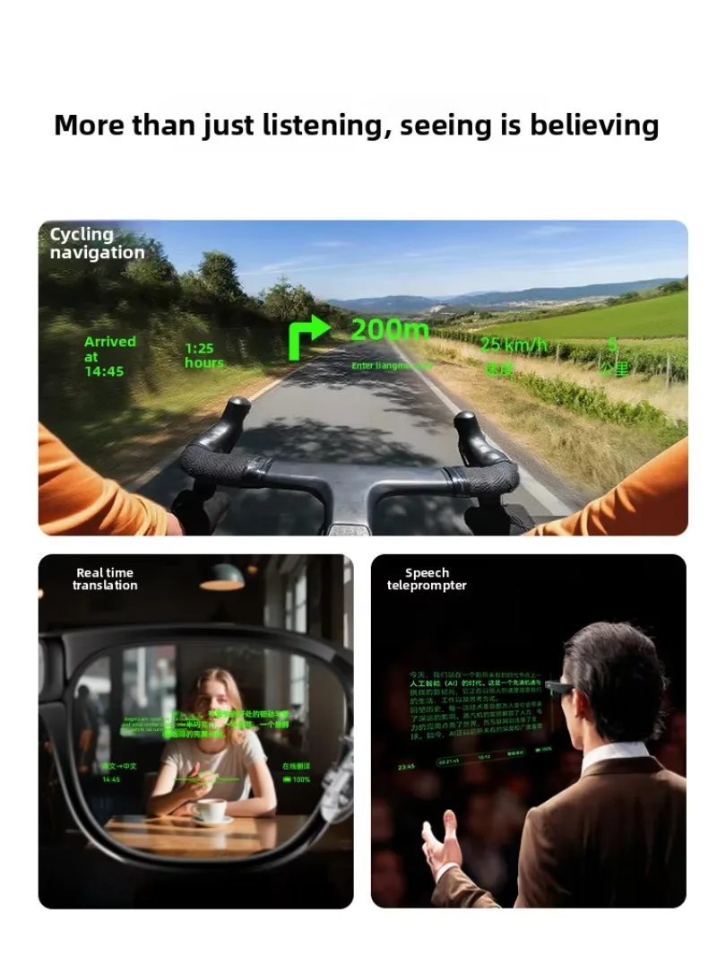 {جديد ما قبل البيع} نظارات Rokid Visual الذكية AI للملاحة التقاط الصور في الوقت الحقيقي ترجمة الوجه إلى الوجه مقلم كبير #2