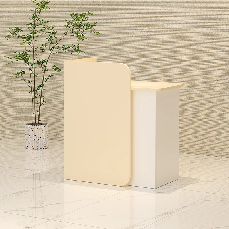 مكاتب الاستقبال التنفيذية البسيطة، مكاتب الاستقبال الخشبية الترحيبية الجمالية البسيطة، أثاث صالة Scrivania الحديثة