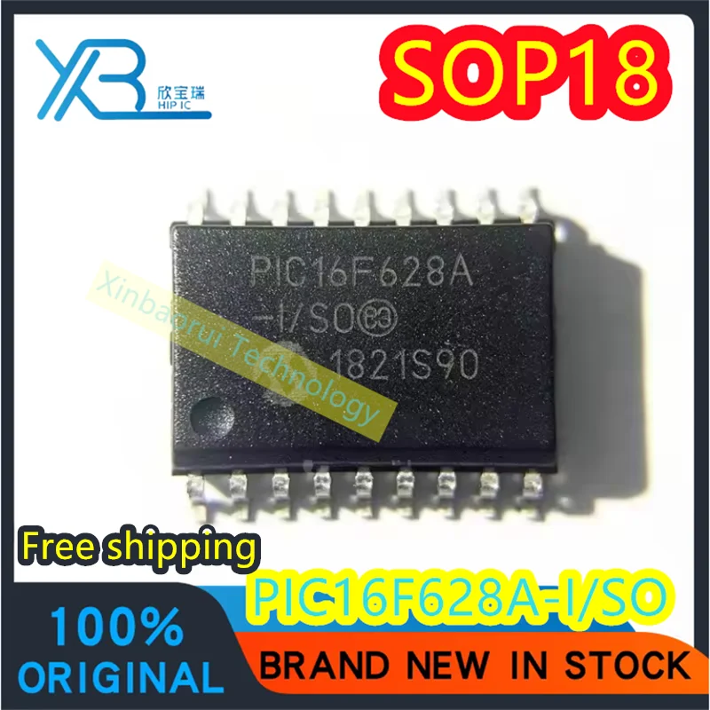 

(4/50pieces) PIC16F628A-I/SO PIC16F628A SMD SOP-18 Microcontroller MCU New Original Electronics Spot Free shipping