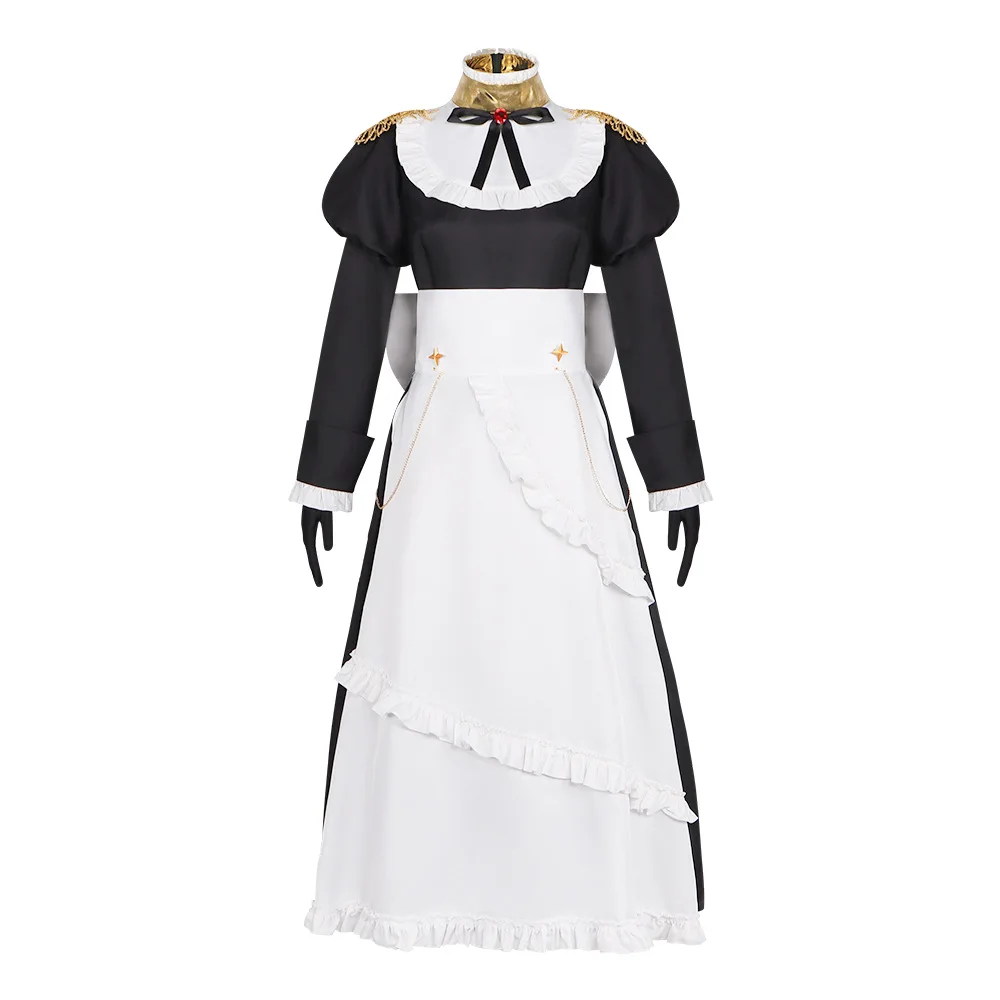 

Playing Death Game Ghost Maid Dress Cosplay Costume Anime Character Halloween Party Masquerade Performance Clothing for Adults