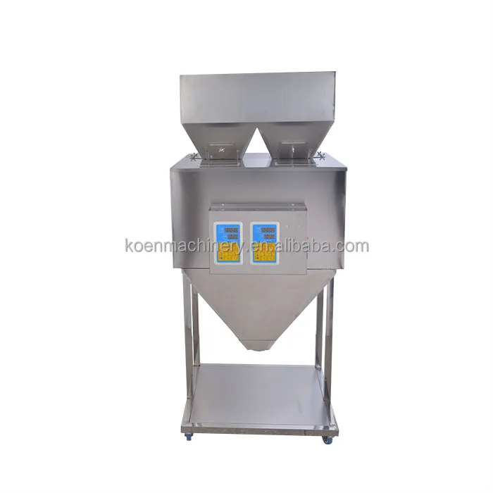 

Nuts Seeds Granule Filling Packaging 2 Weighing Hopper Machine Vibratory Filler