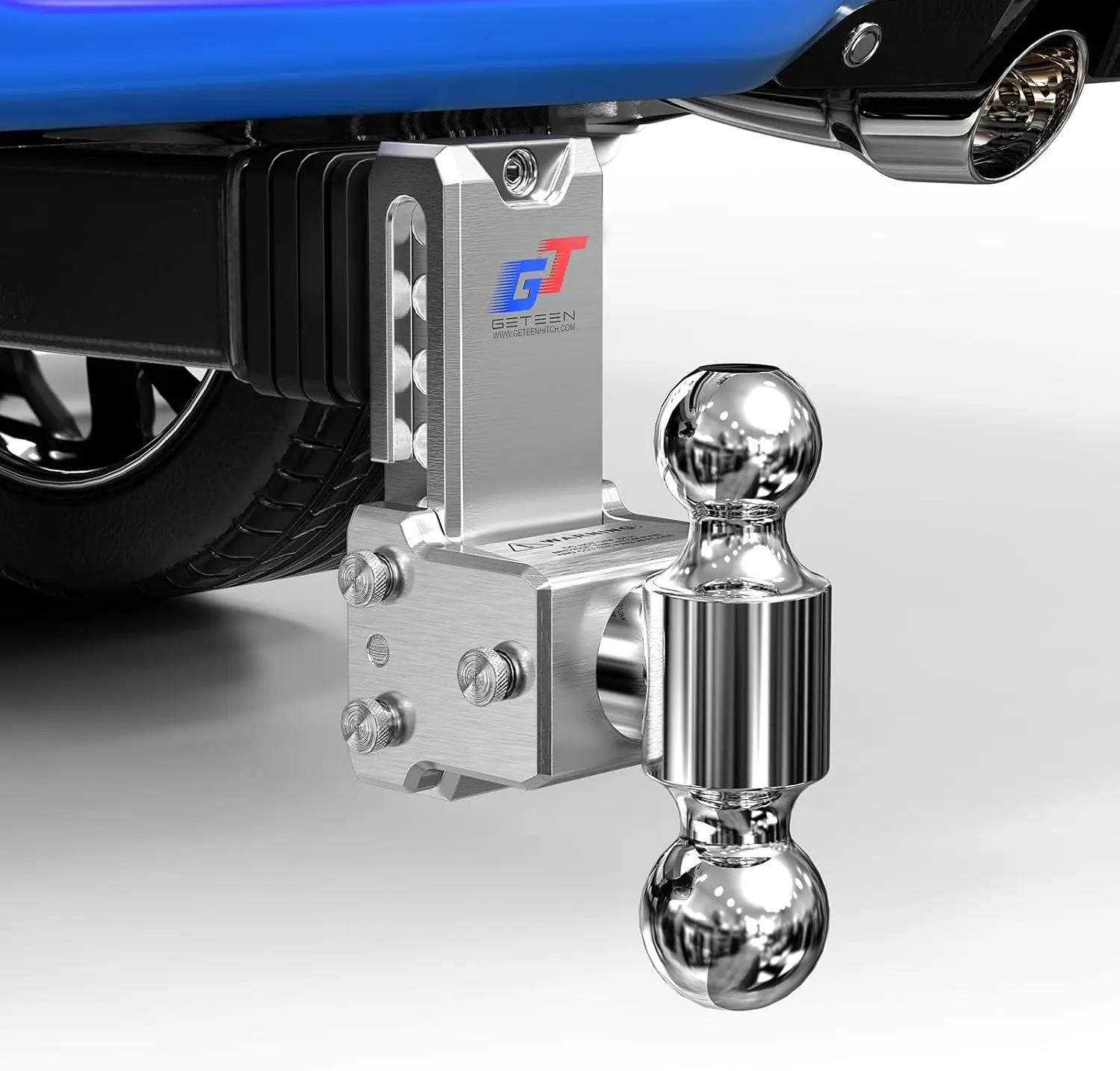 

Регулируемое шаровое крепление для сцепного устройства прицепа — подходит для приемника 2,5 дюйма, двойной шарик 2 x 2–5/16 дюймов (15 000 GTW), сверхмощный алюминий с падением и подъемом 5 дюймов