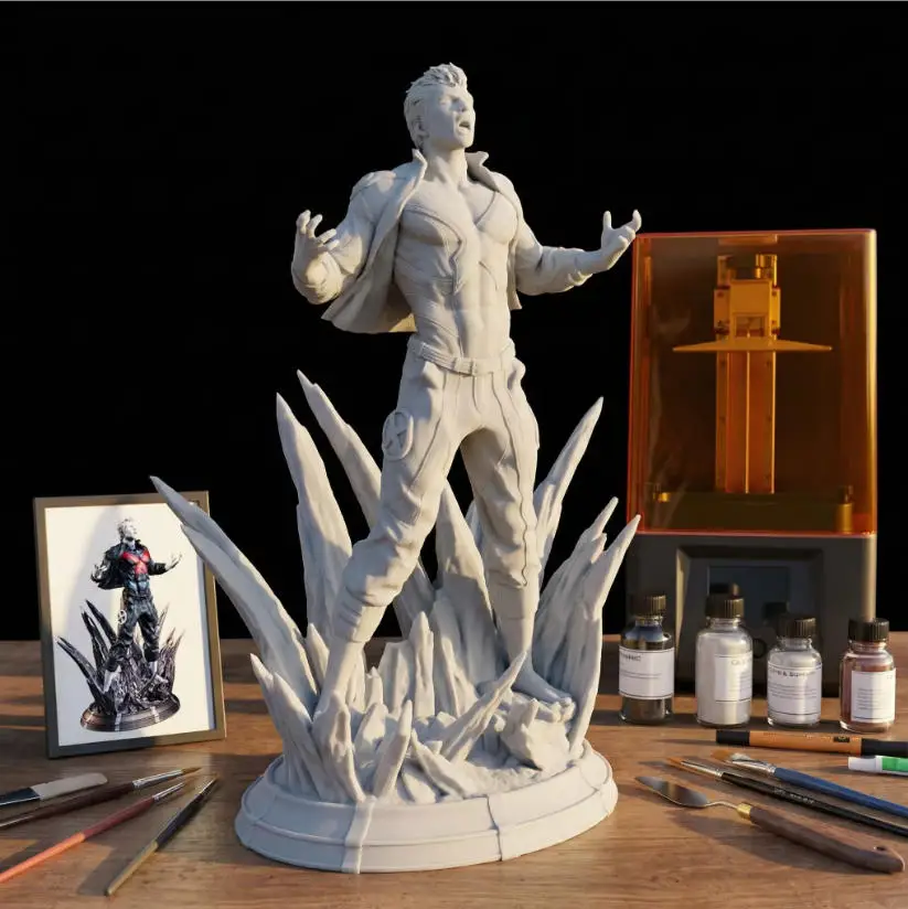 1/24 1/18 1/12 Ice Man Unpainted Unassembled 3D Printing Model Garage Kits (Requires Painting and Assembly)