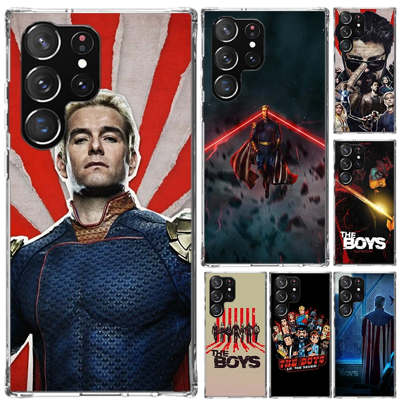 The Boys Homelander TV Phone Case for Samsung Galaxy S26 S24 S23 Ultra S25 Edge S22 S21 Plus S20 FE + Soft Print Shell Funda Gal