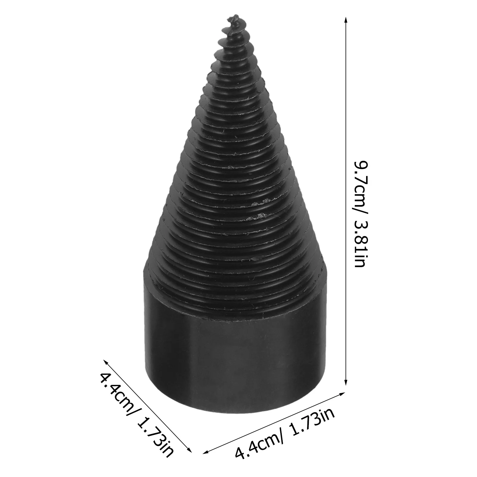 1 set di punte da trapano per legna da ardere, spaccalegna, strumento per spaccare tronchi elettrici con struttura in acciaio per una efficiente lavorazione del legna da ardere