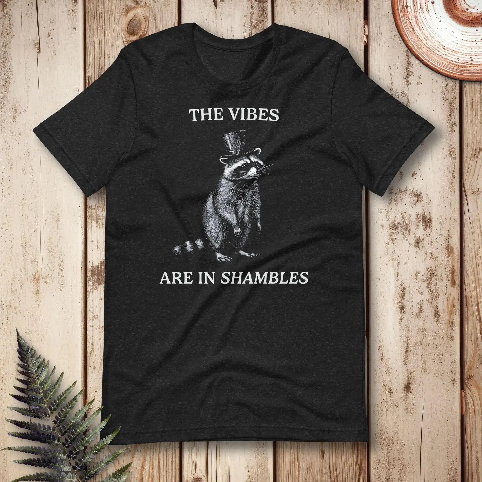 Vibes Are In Shambles T Shirt Vintage Trash Panda Funny Raccoon