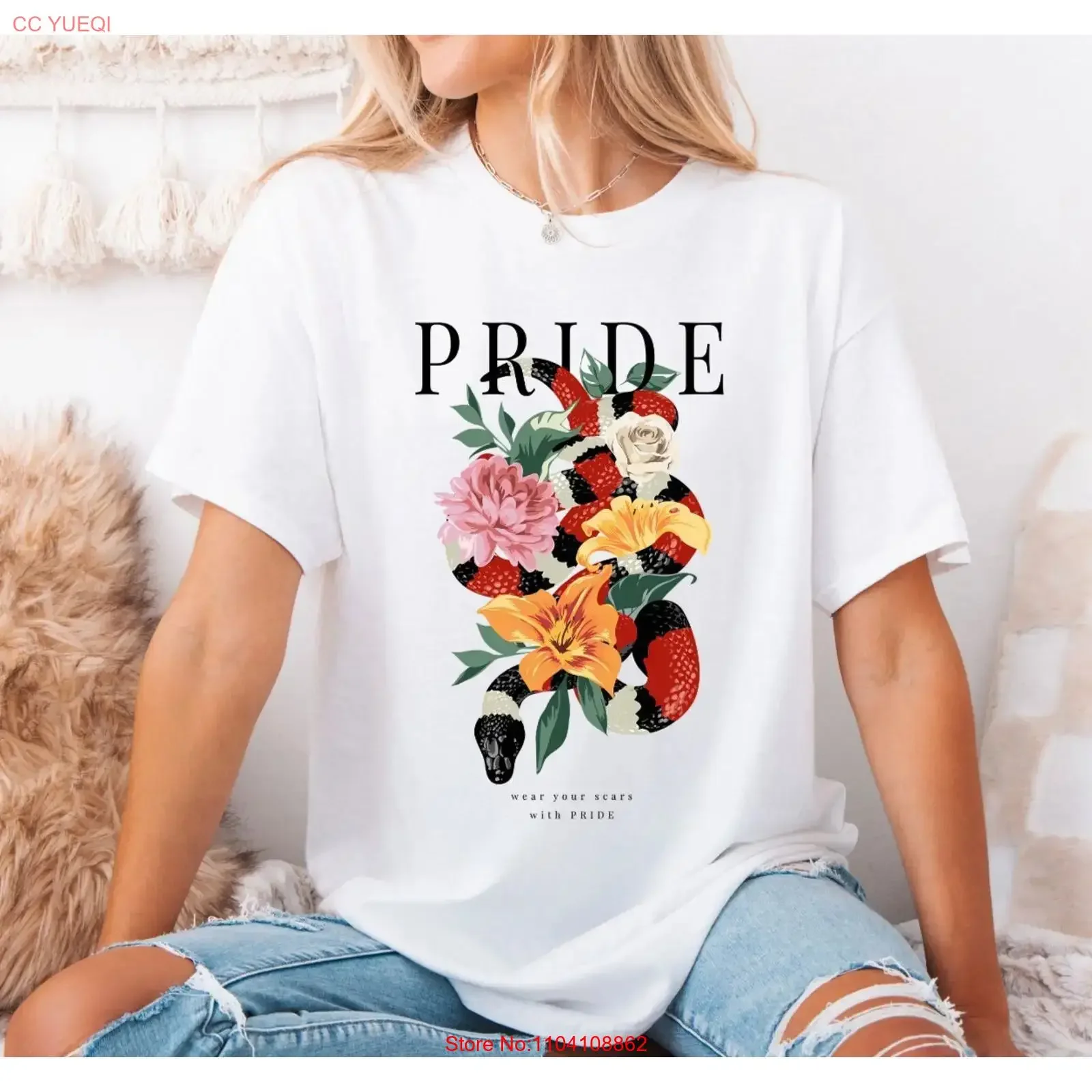 Floral Snake T Shir…