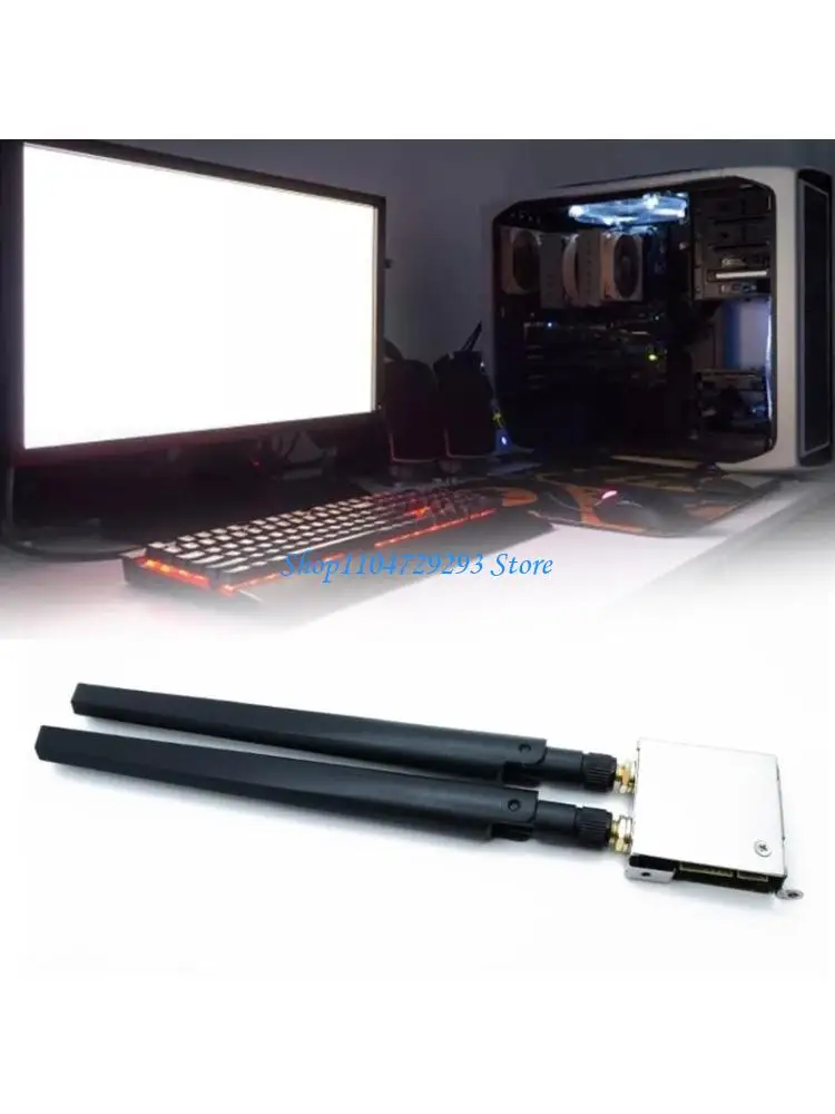 

Y2GD WIFI Go Wifi6 AX201 AX201NGW WIFI Adapter Card BT5.0 2.4+5Ghz 2400Mbps 802.11AX/ACwith Antennas