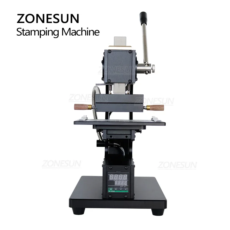 ZONESUN Hot Stamping Machine With Infrared Locator DIY LeatherCraft Stamp Embossing Heat Press Machine