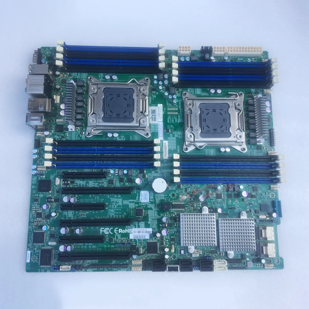 Motherboard Dual-way LGA2011 ECC DDR3 Supports E5-2600 V1/V2 Family For Supermicro X9DA7