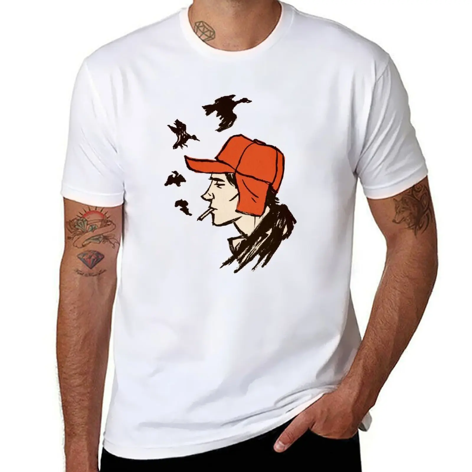 

Holden Caulfield, футболка Catcher In The Rye, хлопковая футболка, мужские футболки из 100% хлопка, мужская футболка