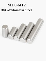 M1 M1.5 M2 M2.5 M3 M4 M5 M6 M8 M10 M12 Cylindrical Pin Locating Dowel 304 A2 Stainless Steel Fixed Shaft Solid Rod