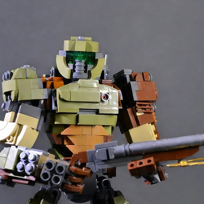 991pcs MOC Doom Slayer Eternal Icons Model Building Blocks Architecture DIY Christmas Gifts Creative Idea Toys Education