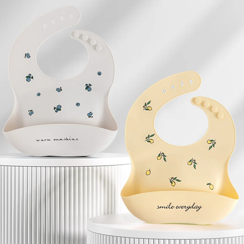 Mother And Baby Products: Baby Bib, Waterproof Children's Silicone Bib, Infant Drool And Food Bib, Washable, For Summer