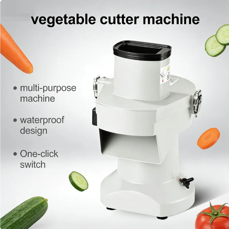 Electric Vegetable Cutter 10Inch Stainless Steel Commercial Adjustable Automatic Fruit Shredder Home Jerky Meat Slicer