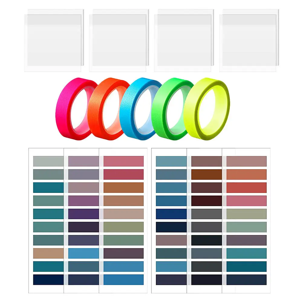 

1Set Index Stickers Portable Page Markers Convenient Self-Adhesive Sticky Tabs for School Office Household Multi-Function Book