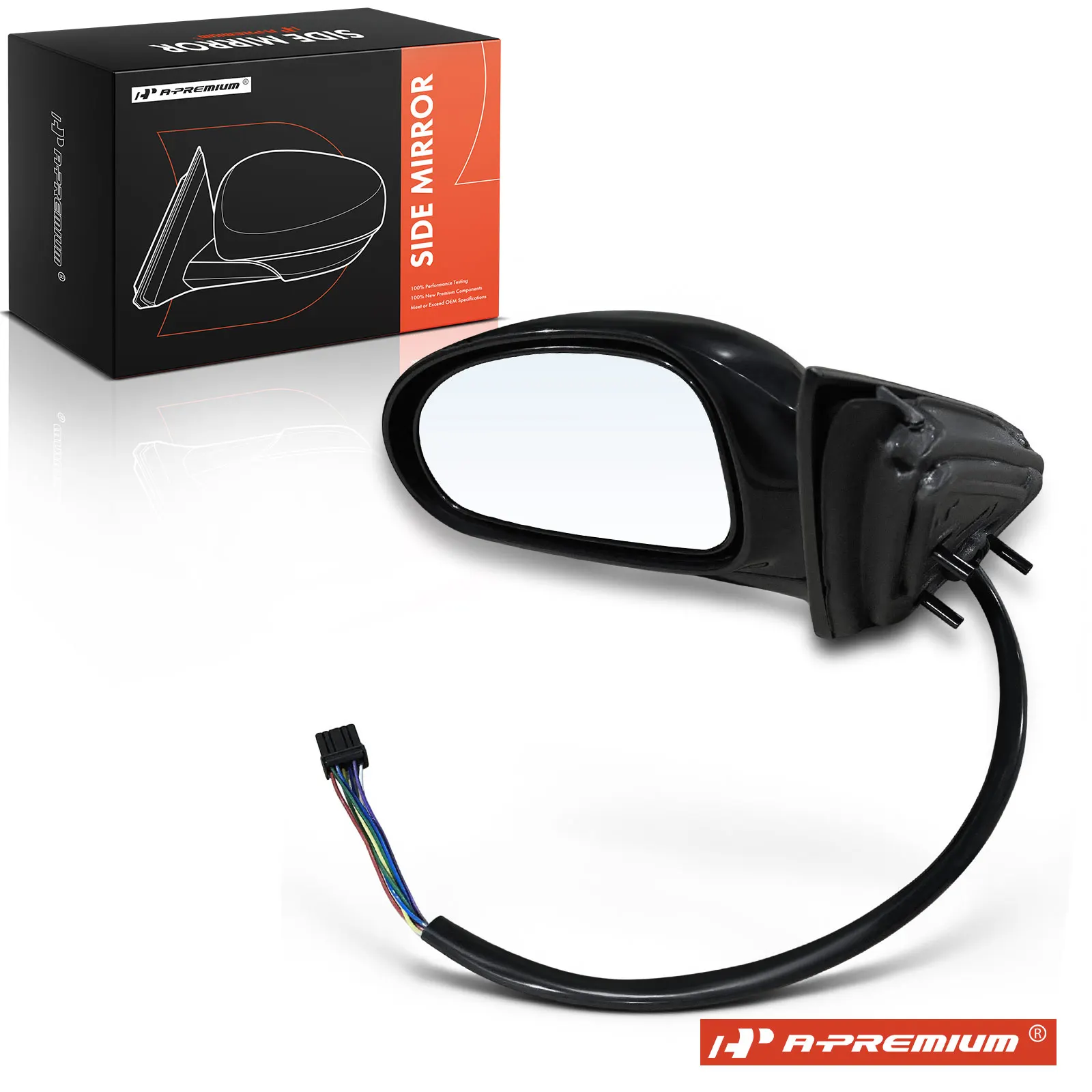 A-Premium Driver Side Power Door Mirror for Buick LeSabre 2000-2005 Manual Folding Memory Recall Black