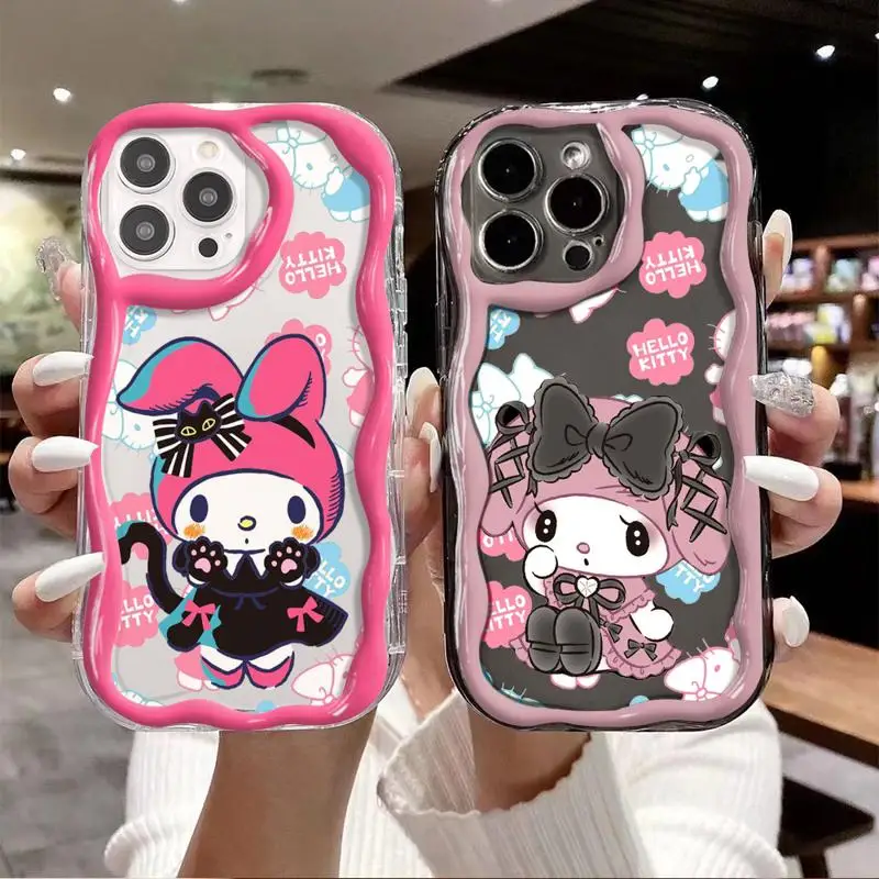 Stoß feste Hülle für iPhone 15 11 14 13 Pro Max 12 Mini XR X XS Plus Mode Cover niedlichen Kuromi