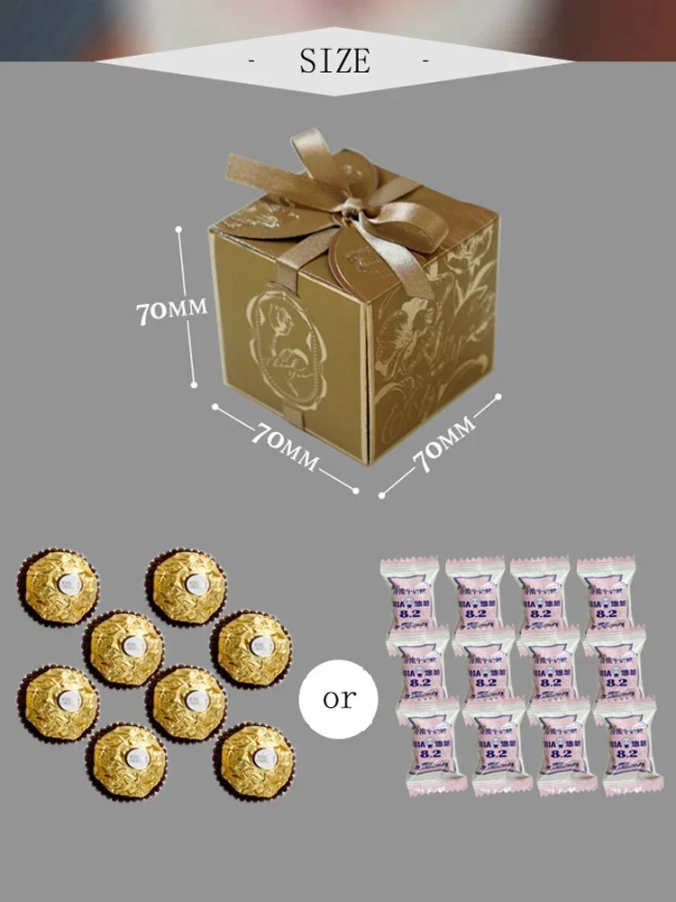Tulips Flower Candy Box Gift Cardboard Boxes Gift Packing Box Small Gift Box For Wedding Birthday Baby Shower Party Decorate view 6