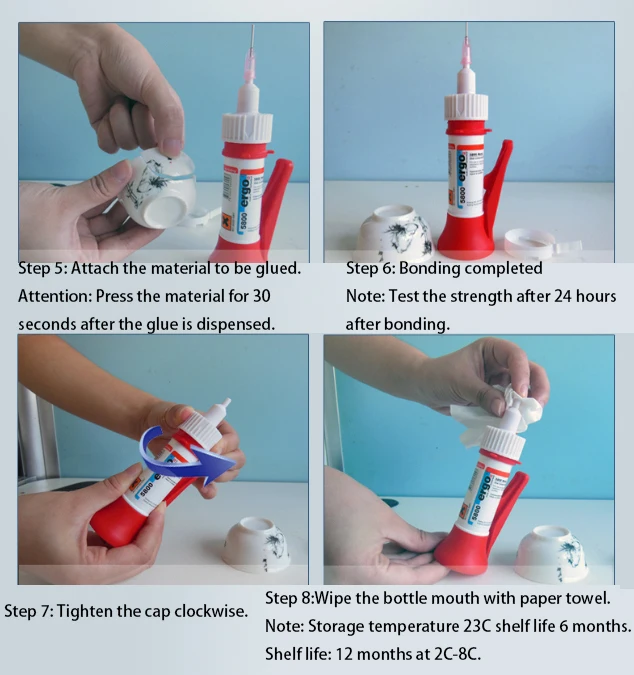 Imagem -06 - Ergo-ergo 5800 Cola de Secagem Super Rápida Resistente a Alta Temperatura Adequado para Metal Ferro Cerâmica Plástico Suíça