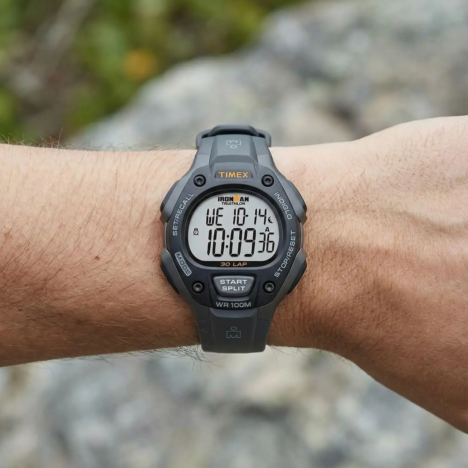 Men's Triathlon Classic 30 38mm Waterproof Sports Watch with Digital Display