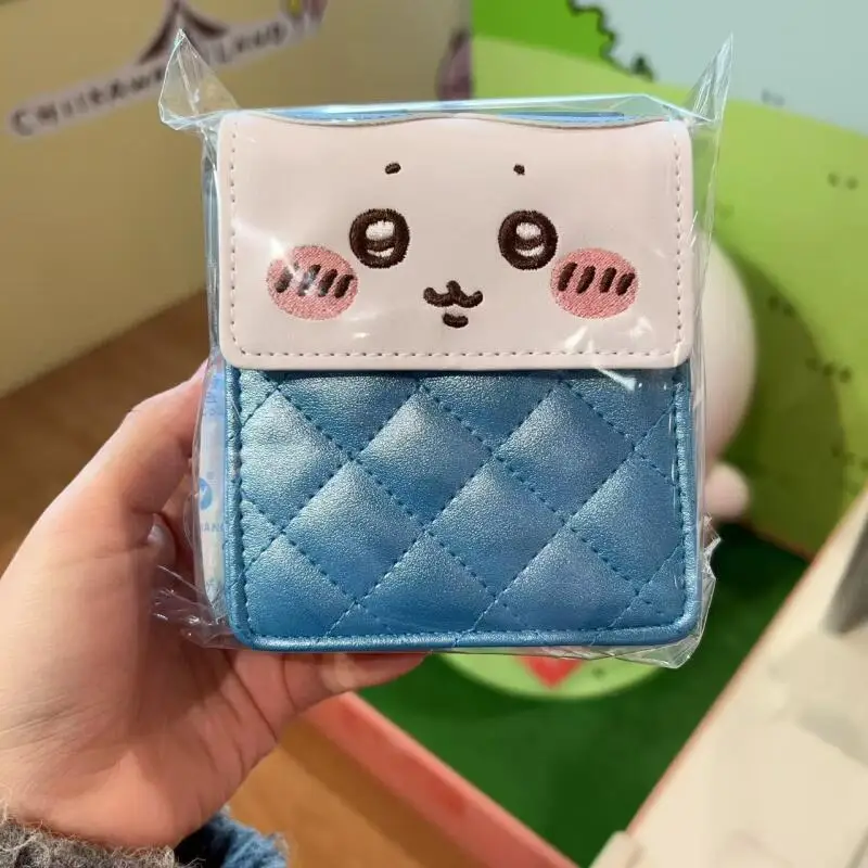 Usagi Chiikawa New Style Rhombus Change Storage Bag Documents Card Holder Bags for Woman Kawaii Cartoon Hachiware Chiikawa