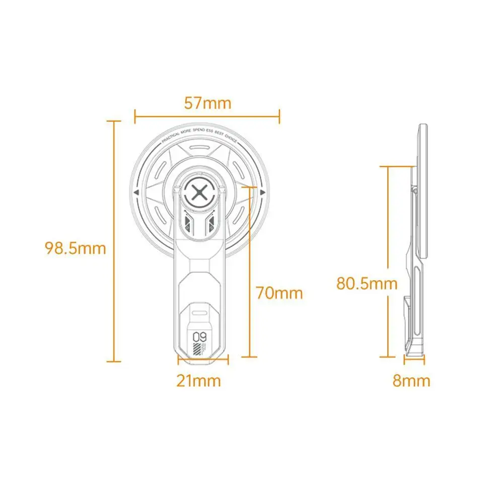 Praktische magnetische Dekompression Rotary Desktop Universal Telefon Ständer magnetische Halterung für MagSafe Handy Halter