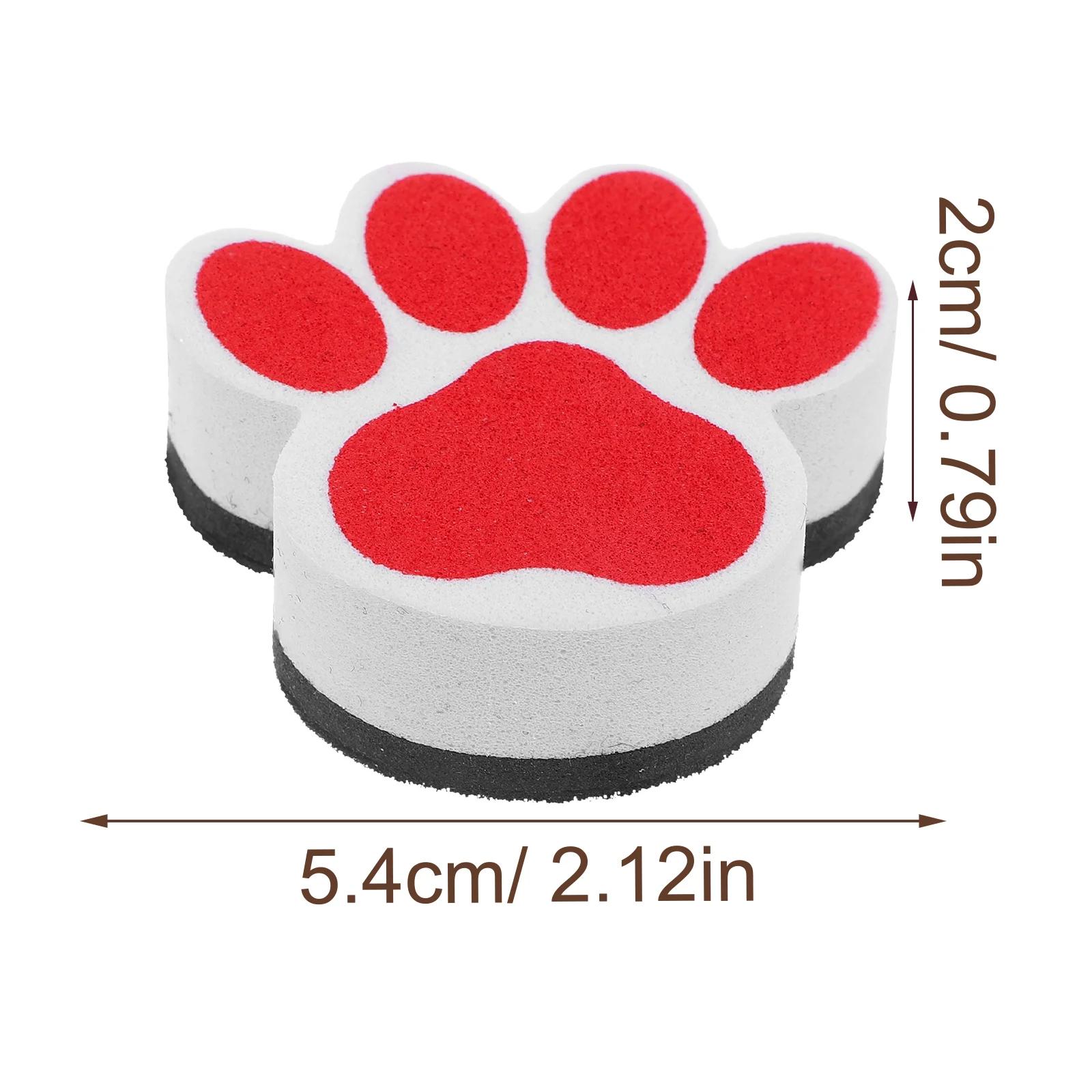 10 Pcs Cartoon Whiteboard Eraser Paw Magnets Dry Magnetic Erasers Fridge Cleaning Tools Pen Office