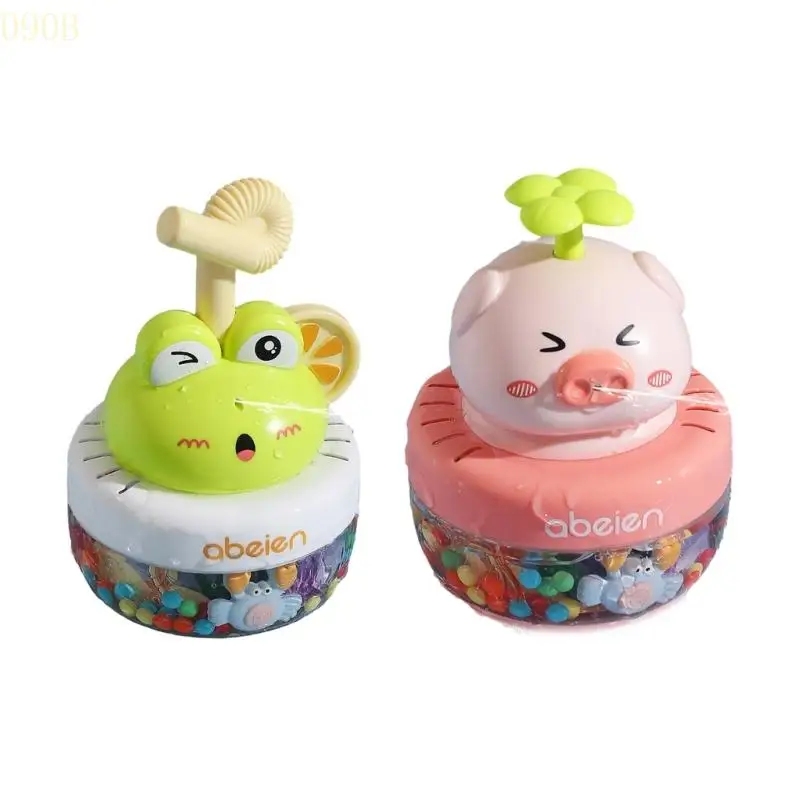 

090B Baby Bath Toy Swimming Pig Pool Classical Tumbler Water Toy for Kids Water and Land 2Ways Use Toy