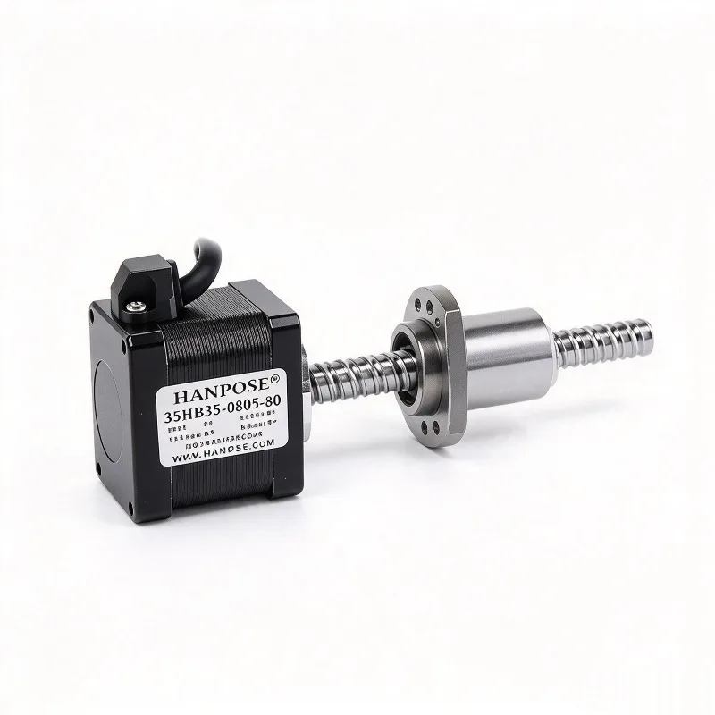 NEMA14 35HB35-0805-80 Ball Screw Linear Stepper Motor 8/10/12 Screw Motor Customizable with Brake or Encoder