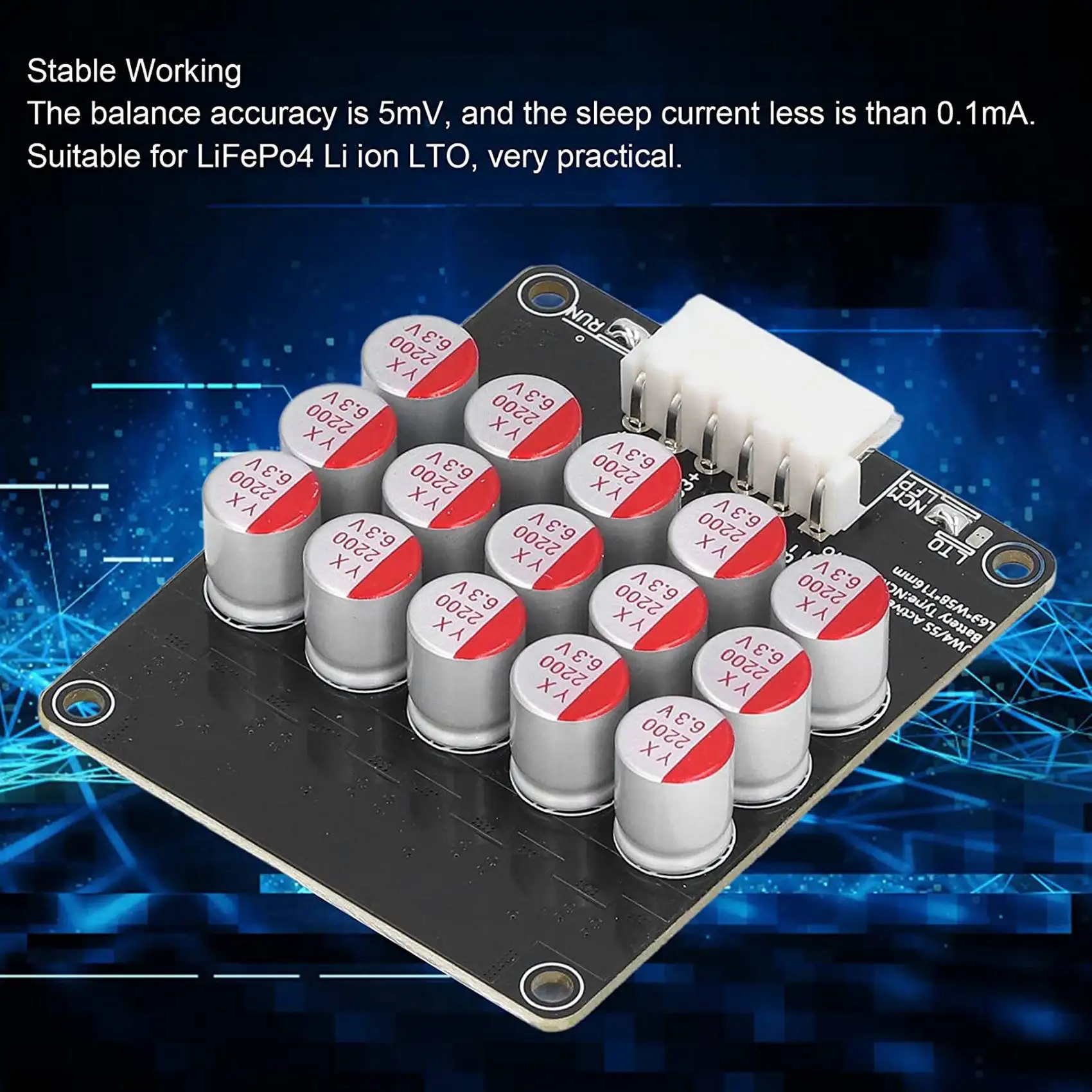 Neue 5S Active Equalizer Balancer Lifepo4 / Lipo/ LTO Batterie Energieausgleich Kondensator BMS Board