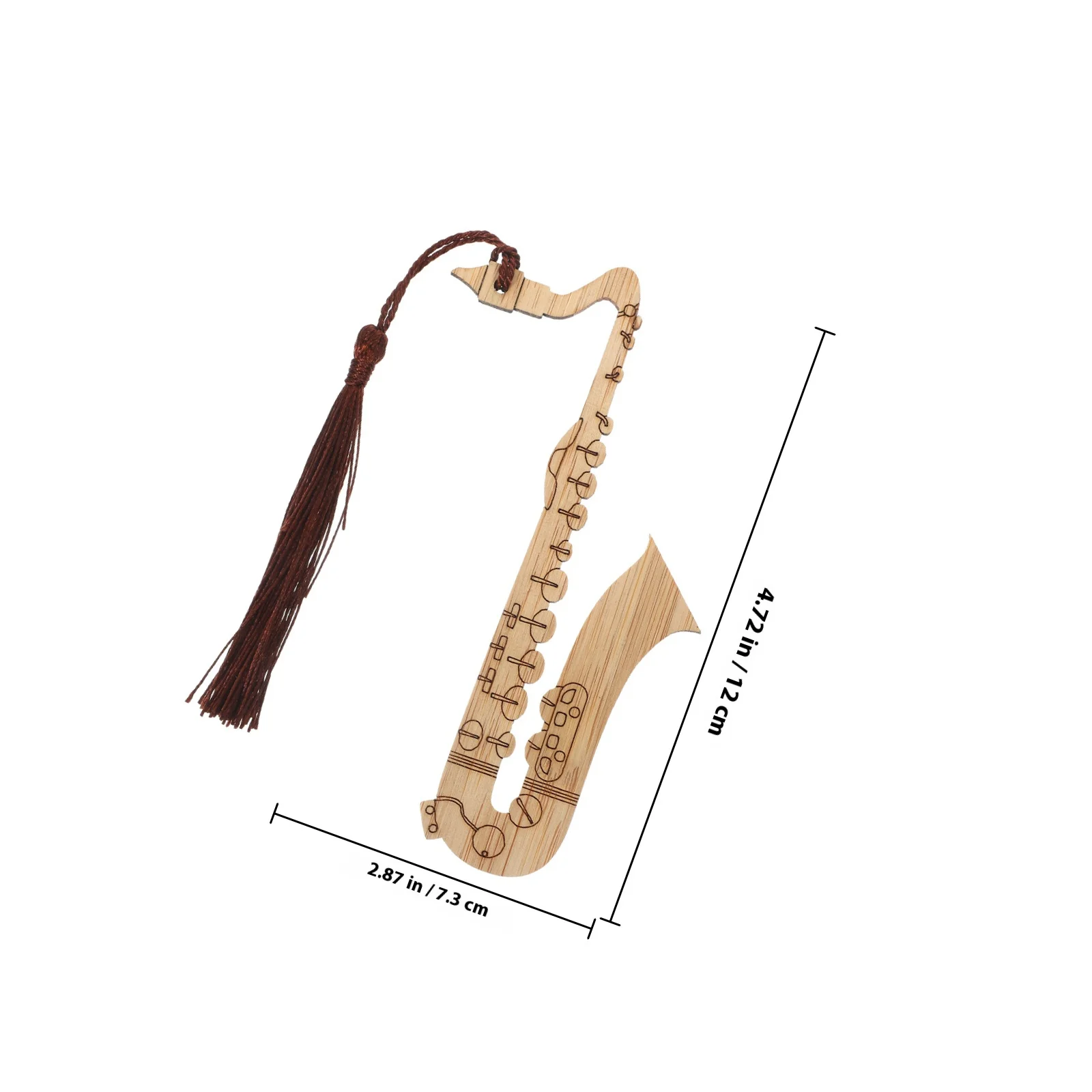 Segnalibro in bambù da 5 pezzi per modellare strumenti, modelli intagliati squisiti e leggeri, adatti per regali di studio