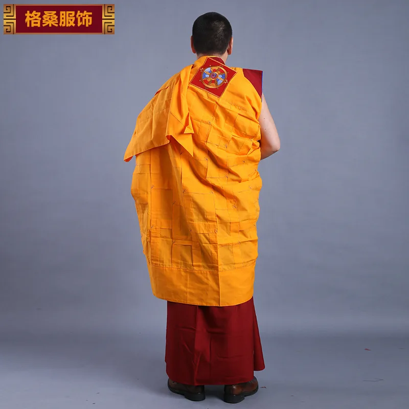 Tibetan Lama Clothing, Large Area, Single Monk Cloak, Lay Buddhist Clothes, Monk's Polyester and Cotton, Robe