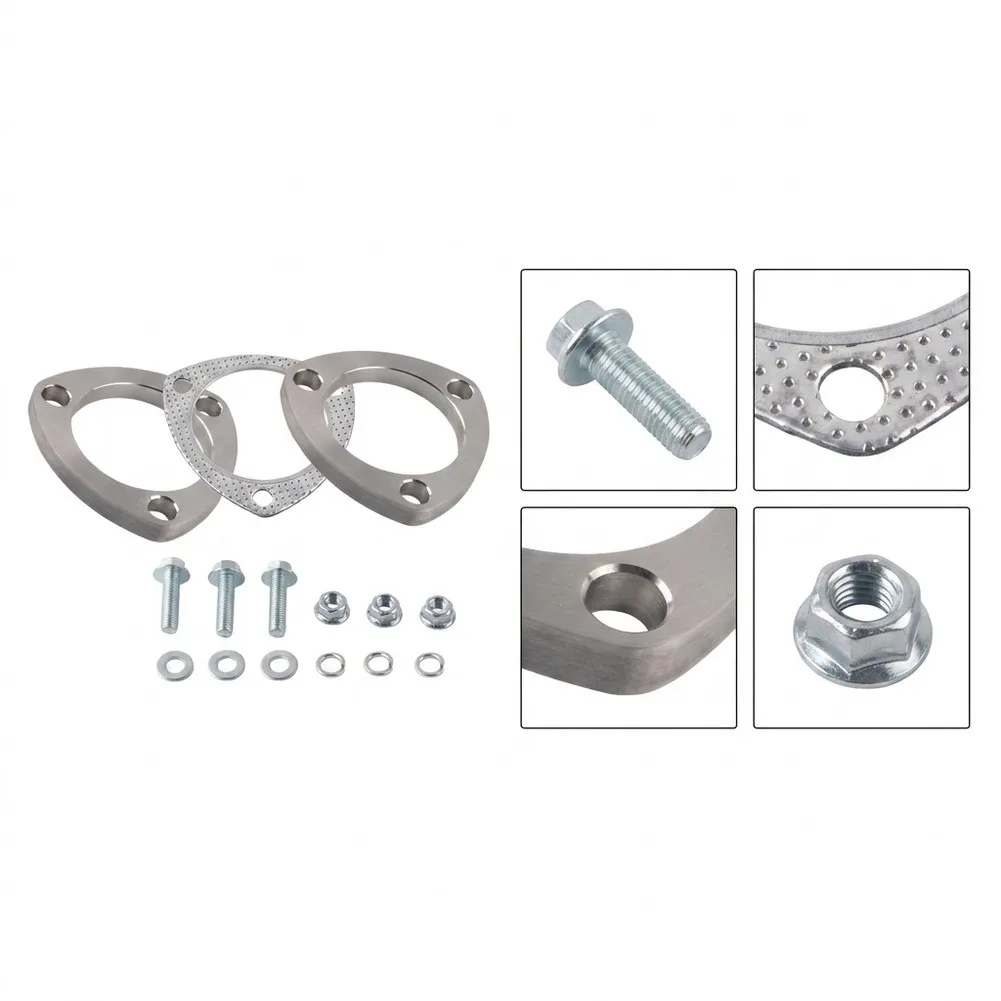 3 Bolt 3 Inch Stainless Steel For Exhaust Flange Connection Kit