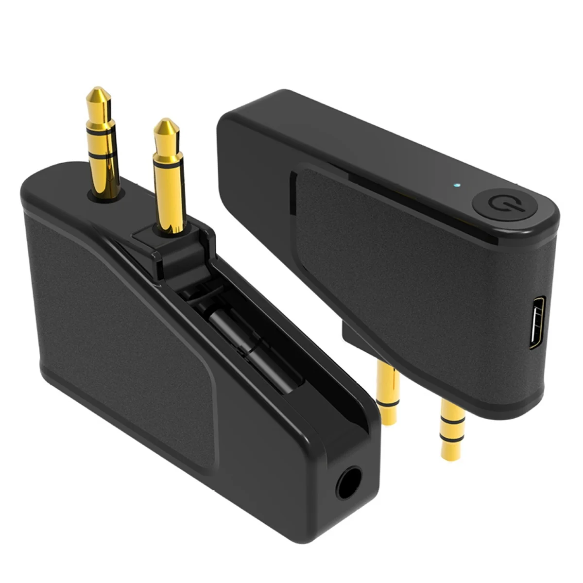 AT77 بلوتوث 5.3 طائرة الطيران محول A2DP الارسال لسماعات Aonic 40 50 اللاسلكية إلغاء الضوضاء