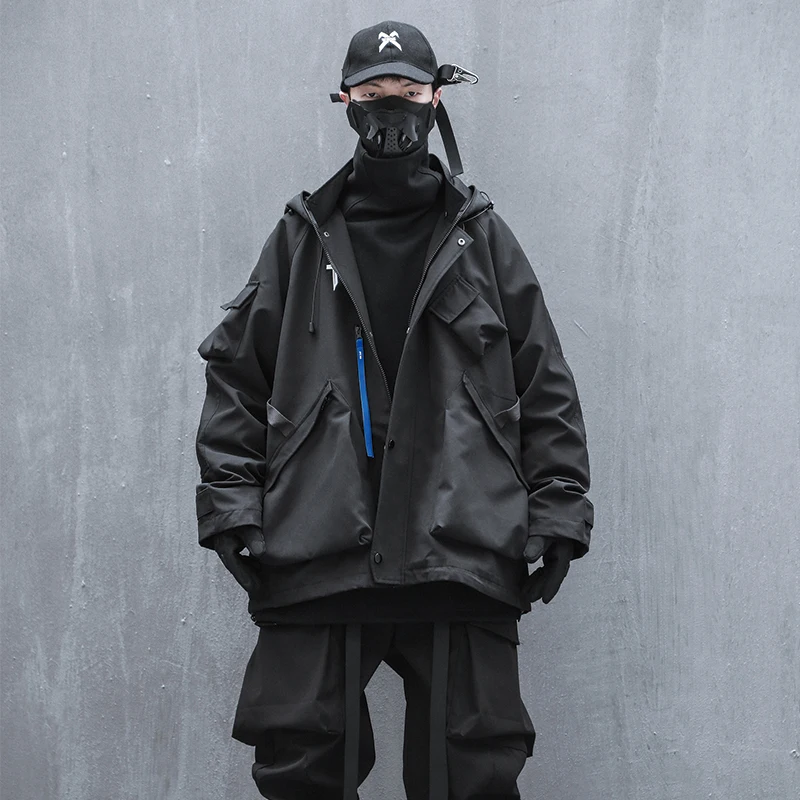 11 bybb's escuro 2022 techwear jaquetas tático com capuz blusão streetwear carga função jaqueta moda casacos outwear wb590