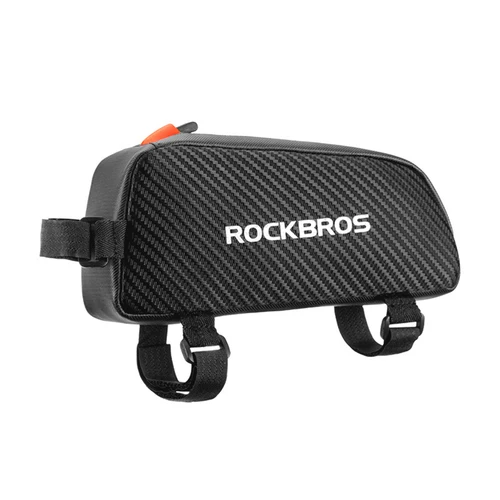 Imagen 2 del producto Bolsa de bicicleta ROCKBROS, bolsa de tubo de cuadro frontal reflectante impermeable, bolsa de bicicleta ultraligera, bolsa de ciclismo, equipo de equitación de turismo