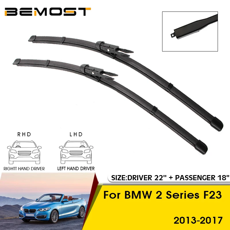 

Car Wiper Blades For BMW 2 Series F23 2013-2017 Windshield Windscreen Front Window Blades 22"+18" Car Accessories