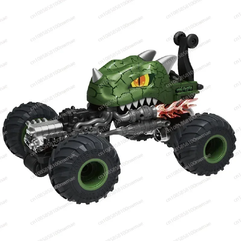 Dinosaur tipping stunt car deformation off-road climbing shark head remote control car charging children's toy car gift