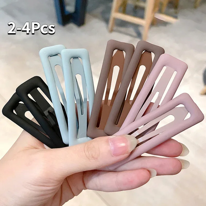 Frosted Rectangle BB Clips Barrettes Women Arrange Broken Hairpins Girl Fashion Hair Clips Headwear Ornaments Hair Styling Tools