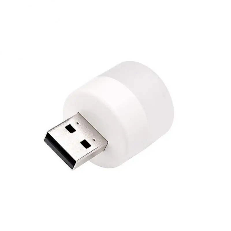 1/2/3PCS USB Night Light Mini LED Light USB Plug Lamp Power Bank Charging USB Book Lights Small Round Reading Eye Protection