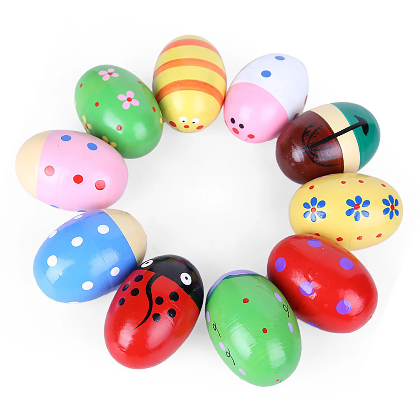 1 pcs Maracas Egg Shakers Colorful Animinal Shape Hand Percussion Musical Instrument Toy for Kids Toddlers