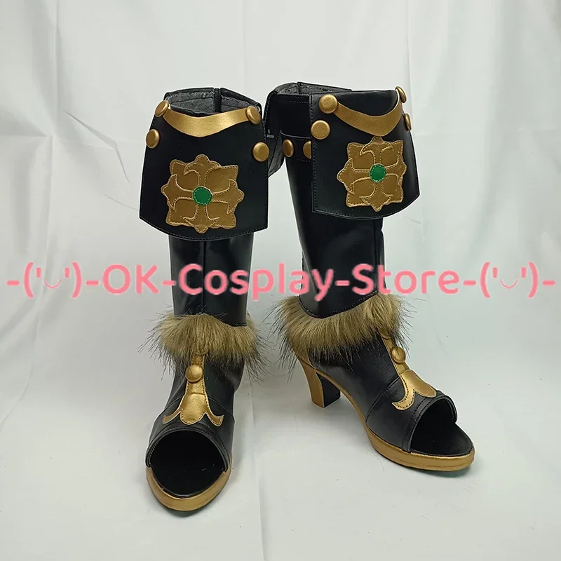 Sapatos Collei Cosplay, Game Genshin Impact Prop, Botas de Carnaval de Halloween, Custom Made